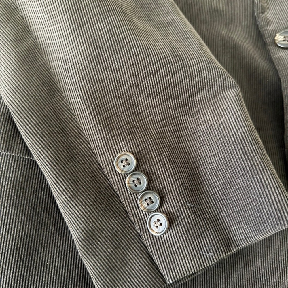 Ralph Ralph Lauren Men's Corduroy Blazer Sport Coat Jacket 42R Brown 2 Button - Picture 14 of 16